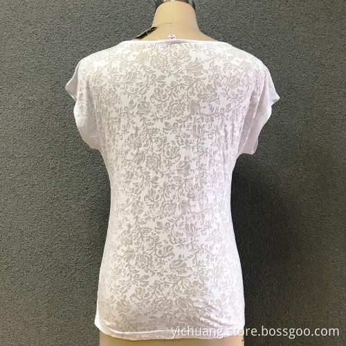 Haut tricoté en coton à la mode féminine